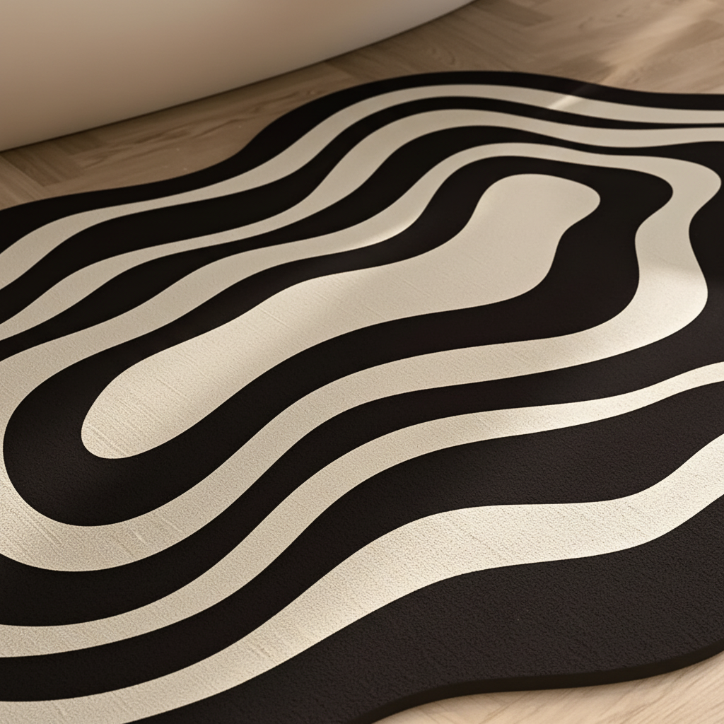 Anti-Slip Bathroom Mat Rubber – Non-Slip, Quick-Dry, Ideal for Home Use, Safety