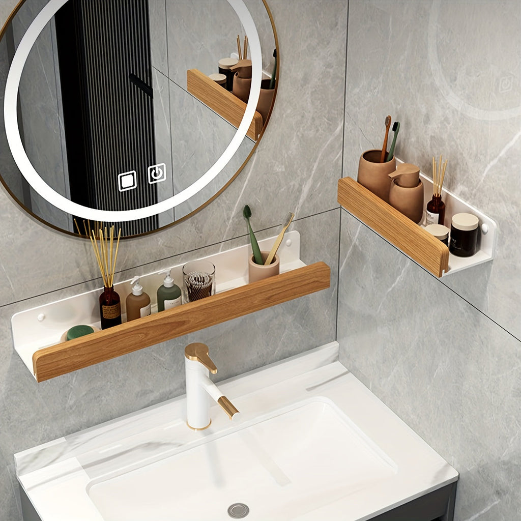 Bore-free Wall Shelf Plastic – Space-Saving, Home Organization