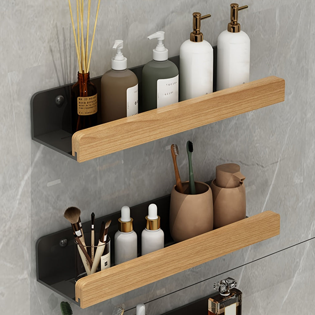 Bore-free Wall Shelf Plastic – Space-Saving, Home Organization