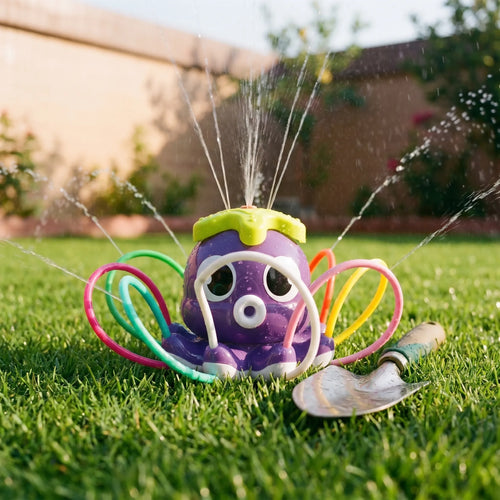 Cartoon Octopus Sprinkler – Fun Garden Water Toy, Outdoor Play