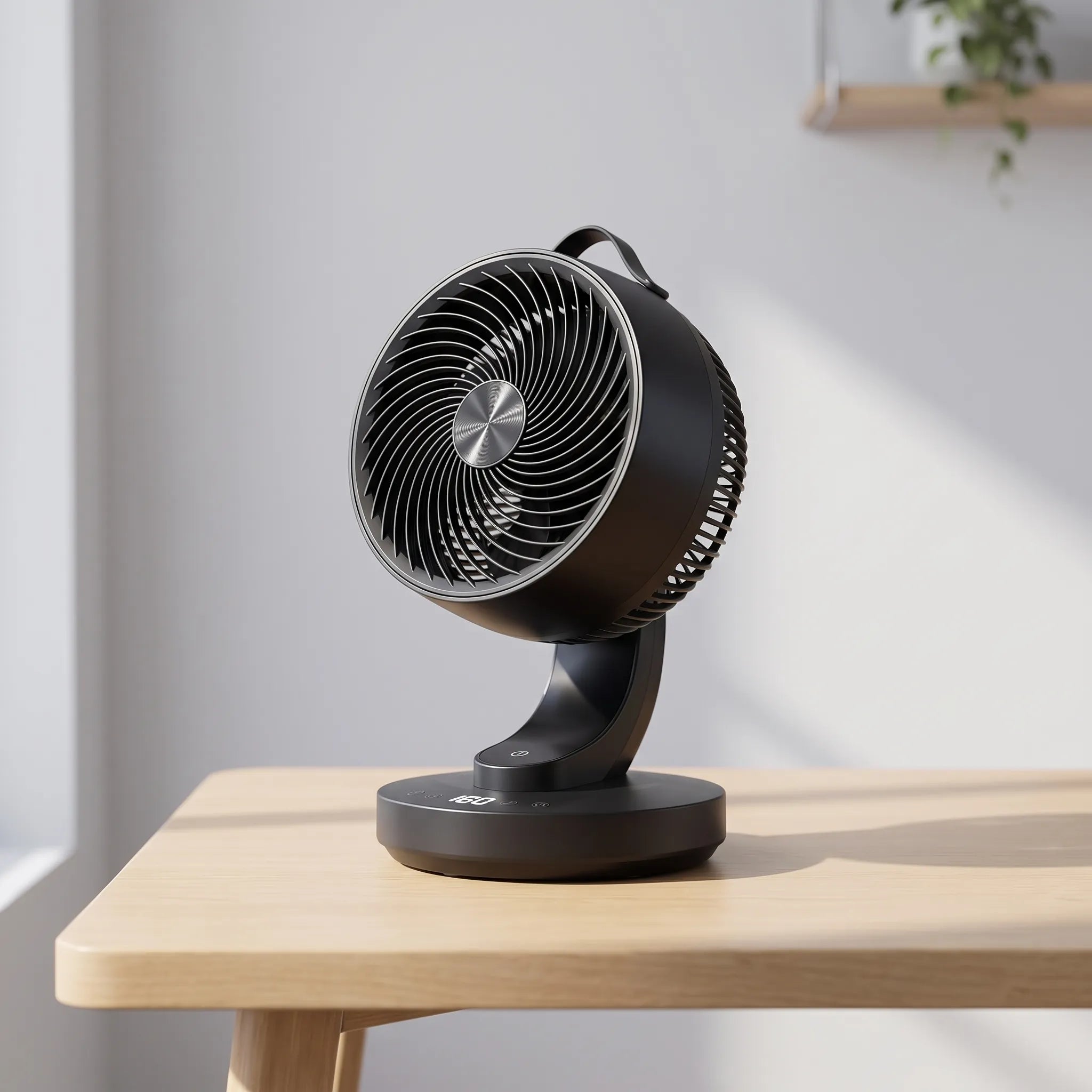 Compact Table Fan – Quiet Operation, Space-Saving Design – Home Office, Travel