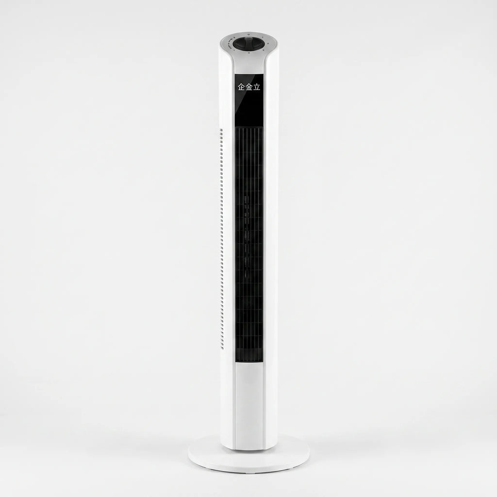Cylindrical Oscillating Tower Fan – Home Office, Space-Saving
