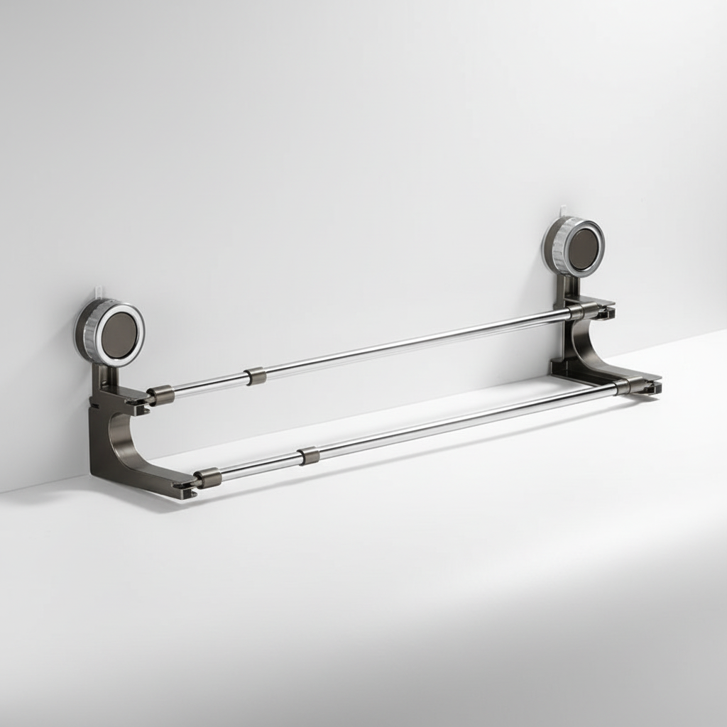Double Telescope Towel Rail – Space-Saving, Home Organization