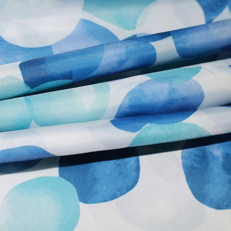 Fabric Shower Curtain with Plastic Hooks – Bathroom, Home Décor