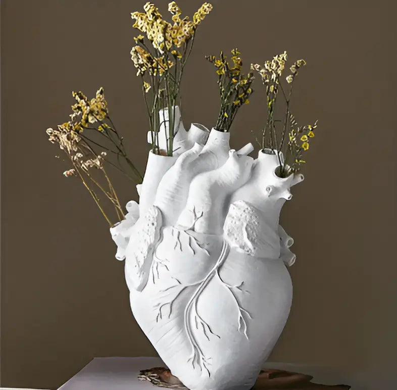 Heart-Shaped Vase – Greek-Inspired Home Decor, Gift Idea