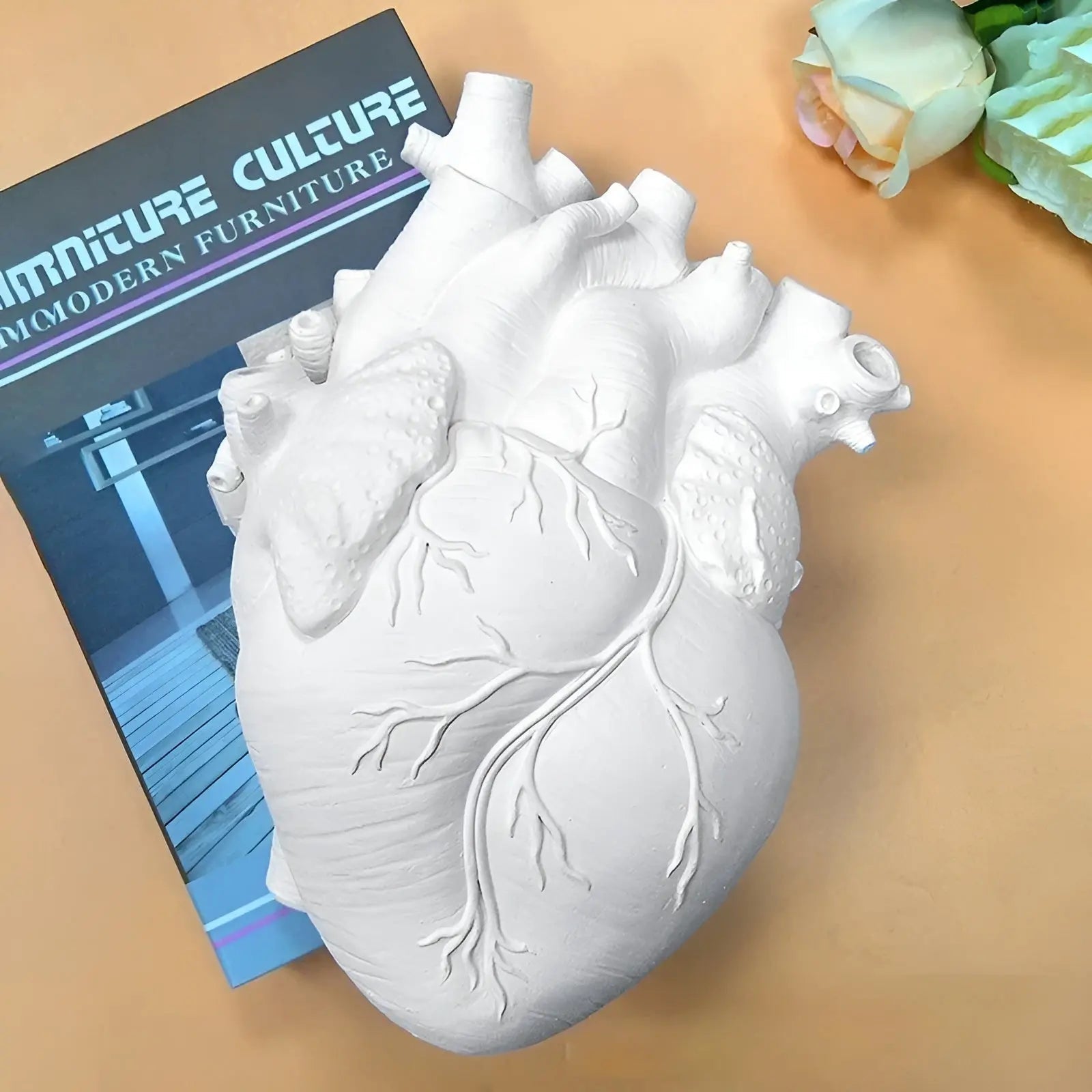 Heart-Shaped Vase – Greek-Inspired Home Decor, Gift Idea