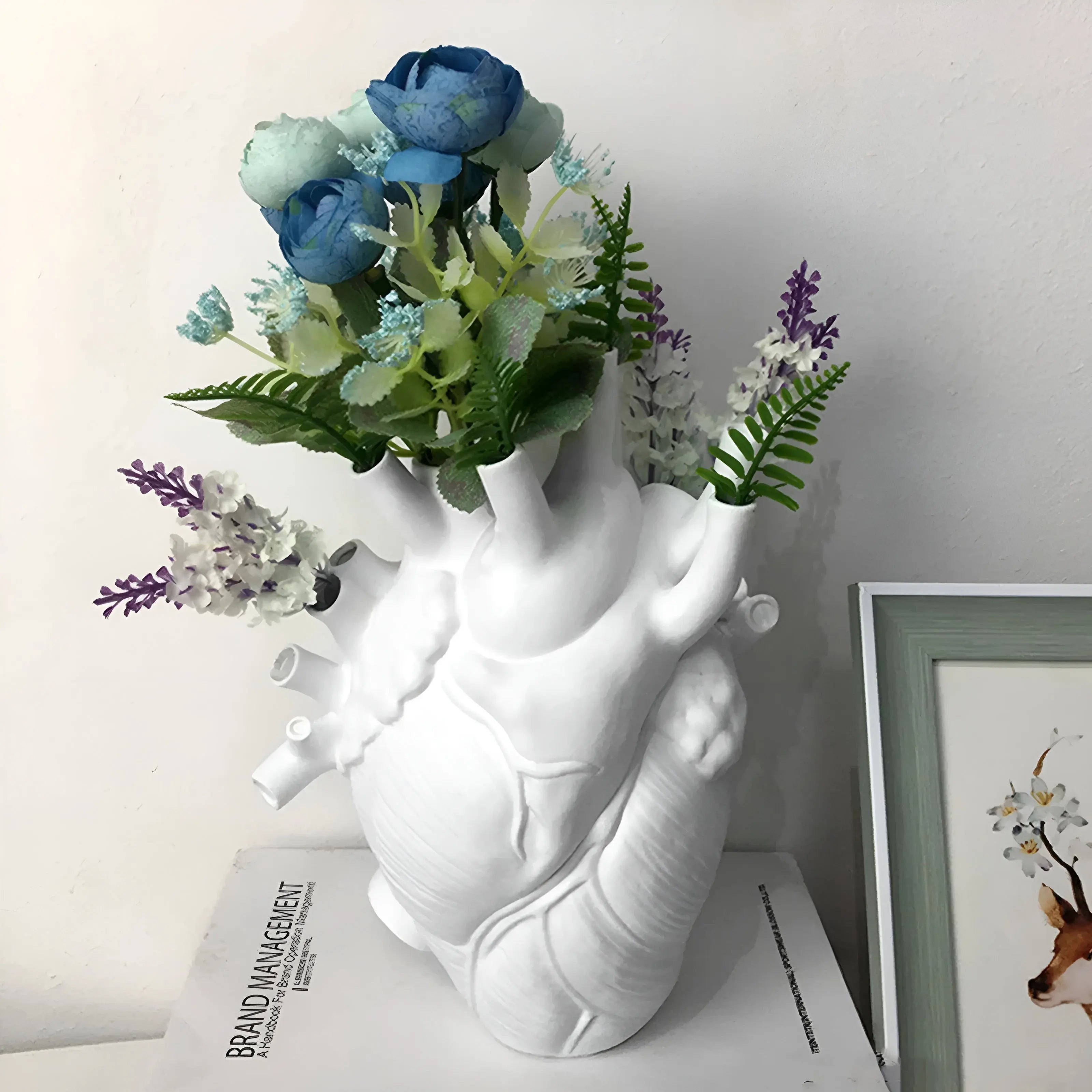 Heart-Shaped Vase – Greek-Inspired Home Decor, Gift Idea