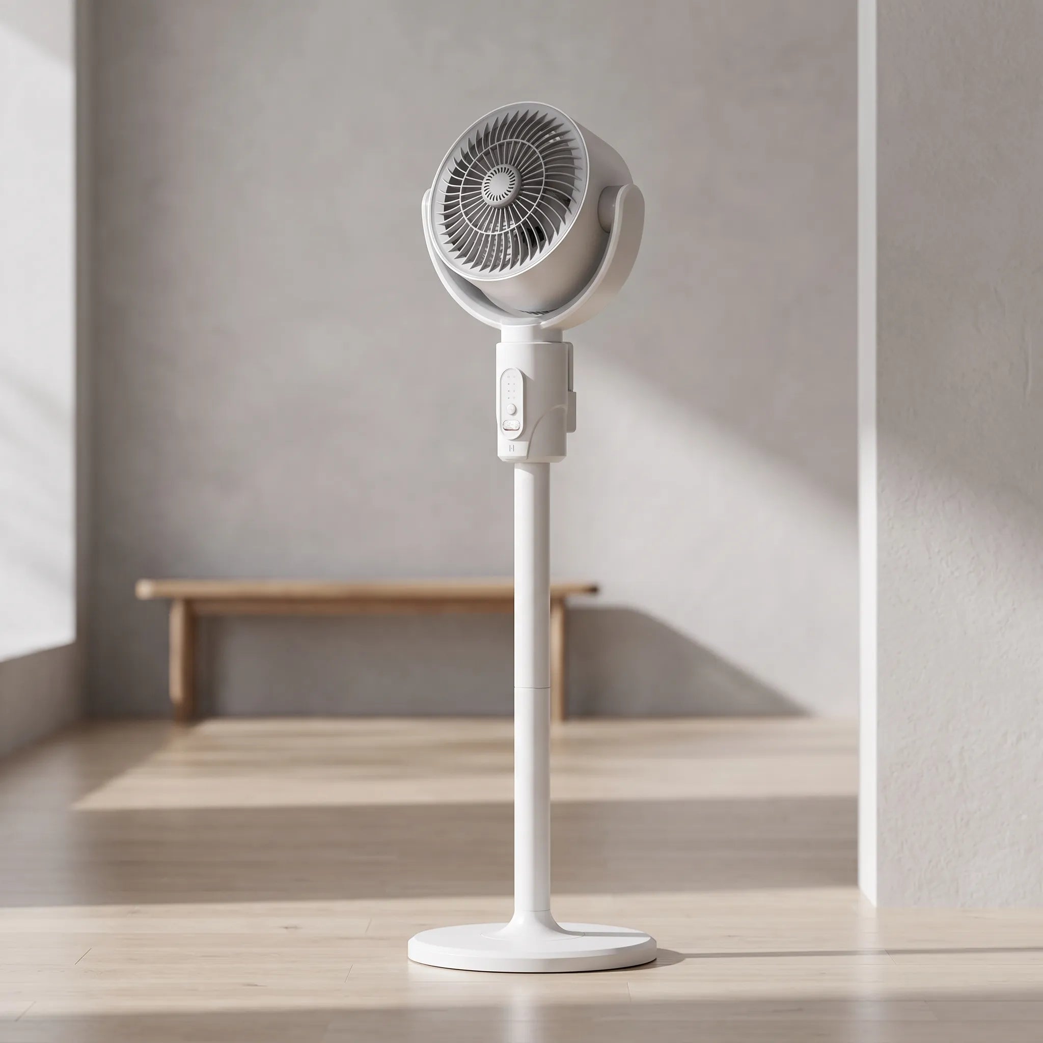 Height-Adjustable Pedestal Fan – Home Office, Cooling