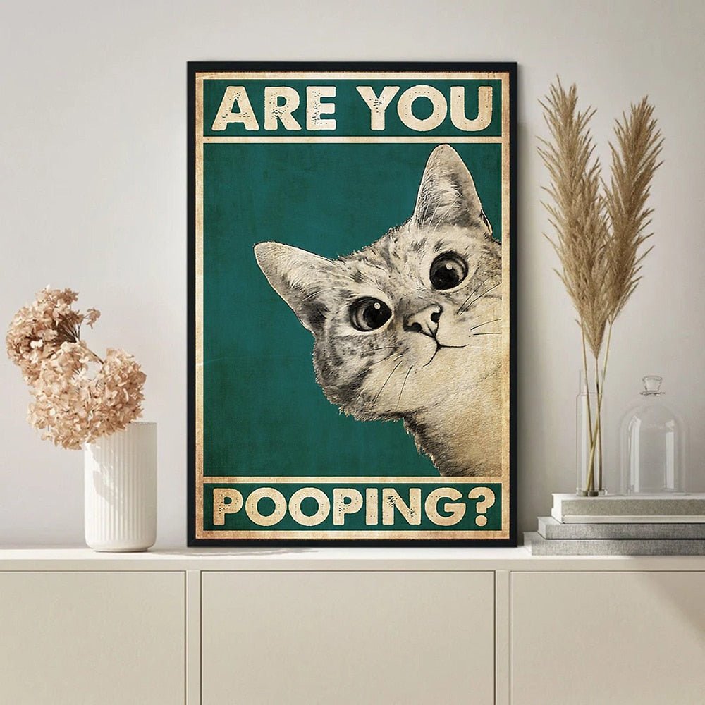 Humorous Bathroom Picture – Fun Decor, Gift Idea
