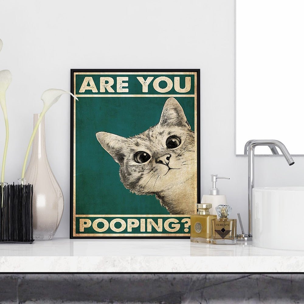 Humorous Bathroom Picture – Fun Decor, Gift Idea