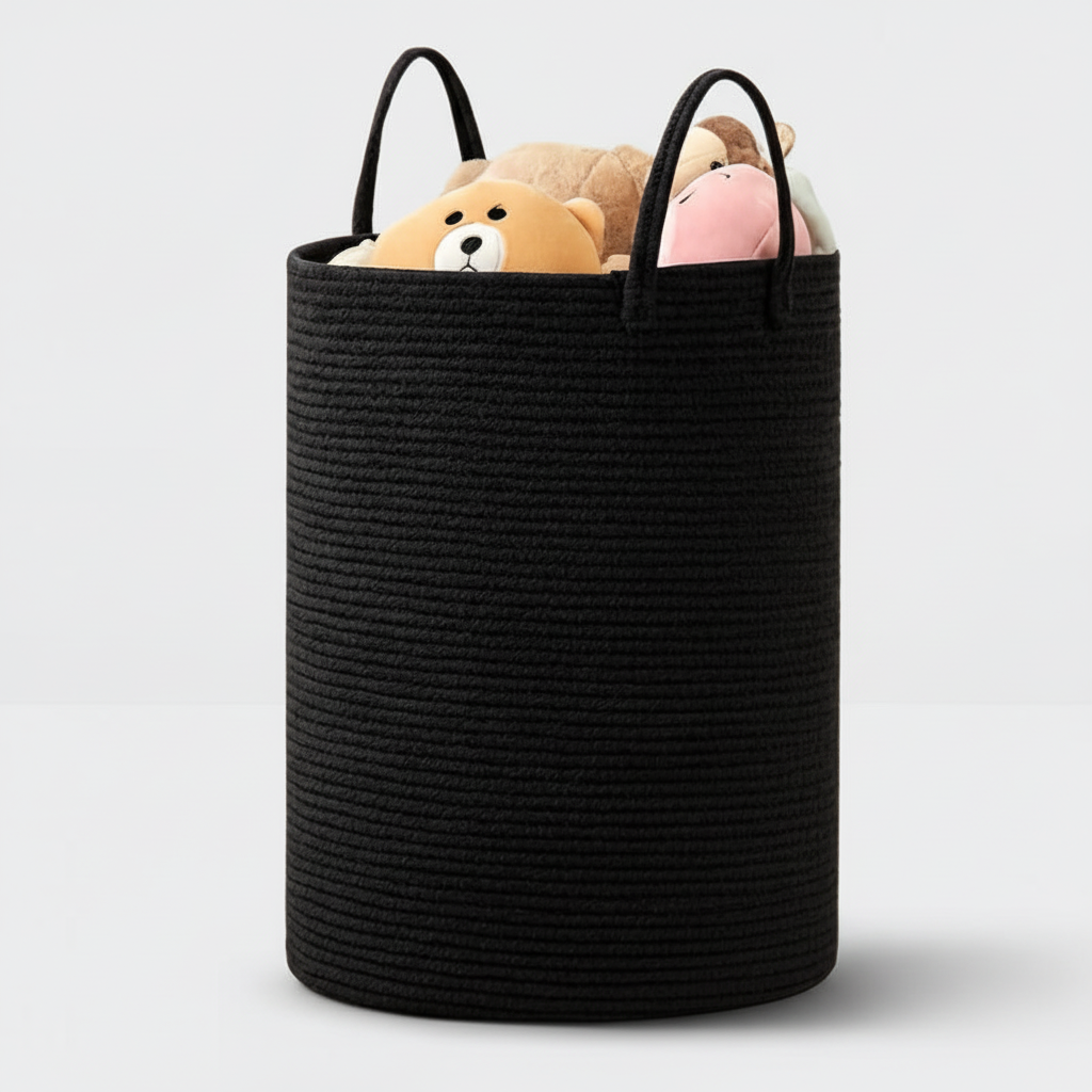 Large Volume Cotton Rope Basket – Laundry, Storage