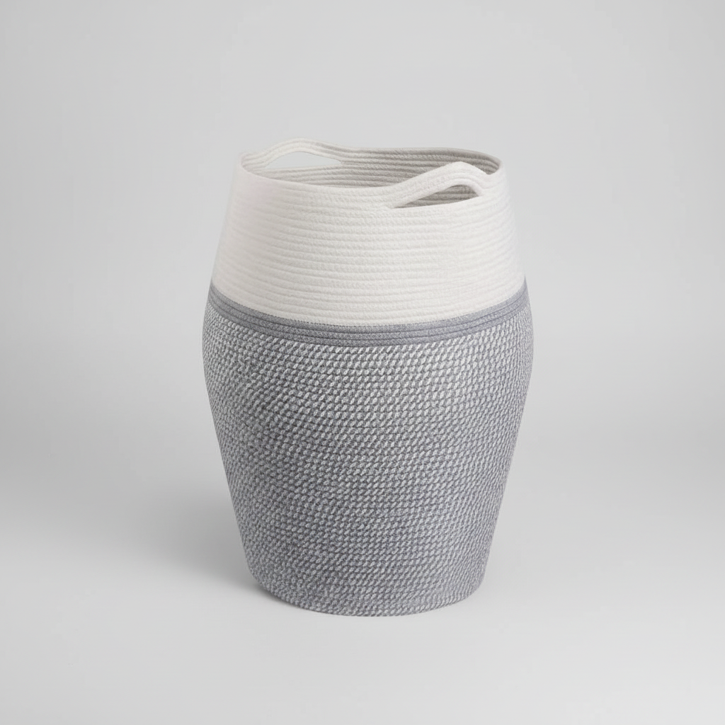 Large Woven Laundry Basket – Space-Saving, Home Organization