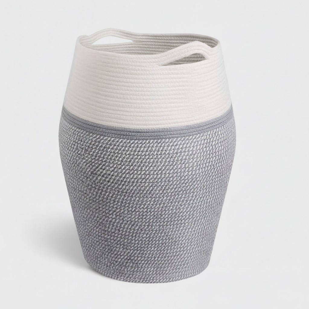 Large Woven Laundry Basket – Space-Saving, Home Organization