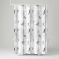 Light Shower Curtain with Hooks - Waterproof, Stylish Design – Bathroom, Home Decor