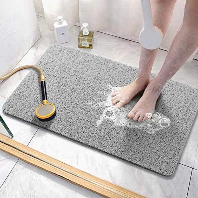 Loofah Bath Mat – Soft Material, Non-Slip – Bathroom, Home Decor
