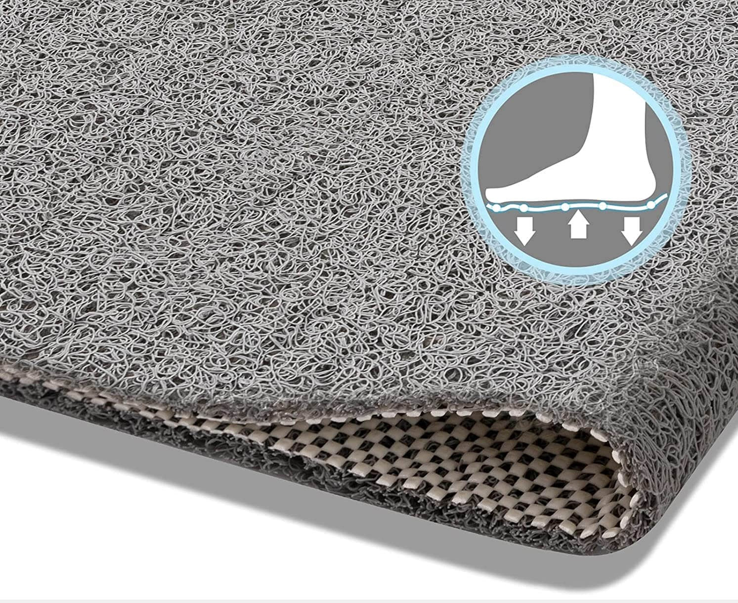 Loofah Bath Mat – Soft Material, Non-Slip – Bathroom, Home Decor