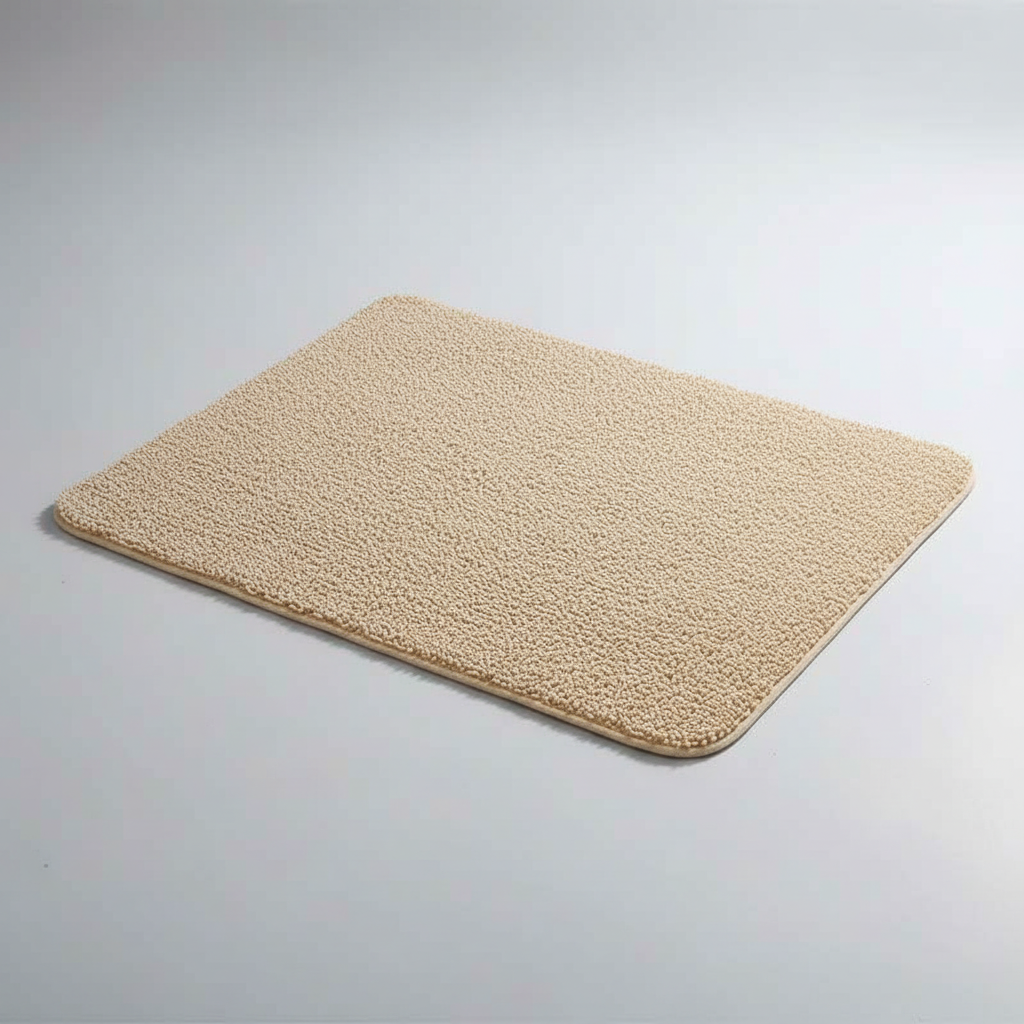 Loofah Bath Mat – Soft Material, Non-Slip – Bathroom, Home Decor