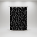 Marble Effect Shower Curtain – Bathroom Decor, Easy Clean