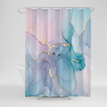 Modern Marbled Shower Curtain – Stylish Bathroom Decor, Home Upgrade