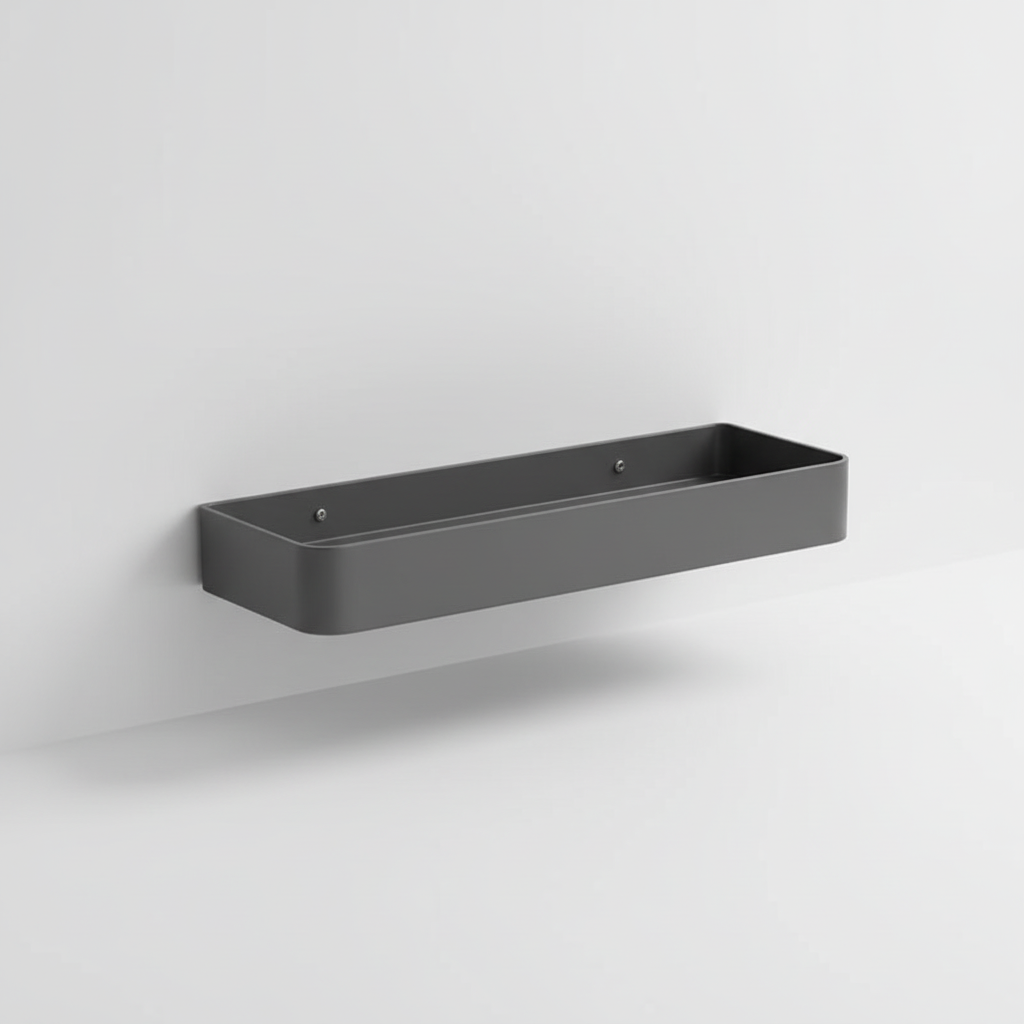 Modern Shelf - Matt Grey Finish – Home Organization, Space-Saving