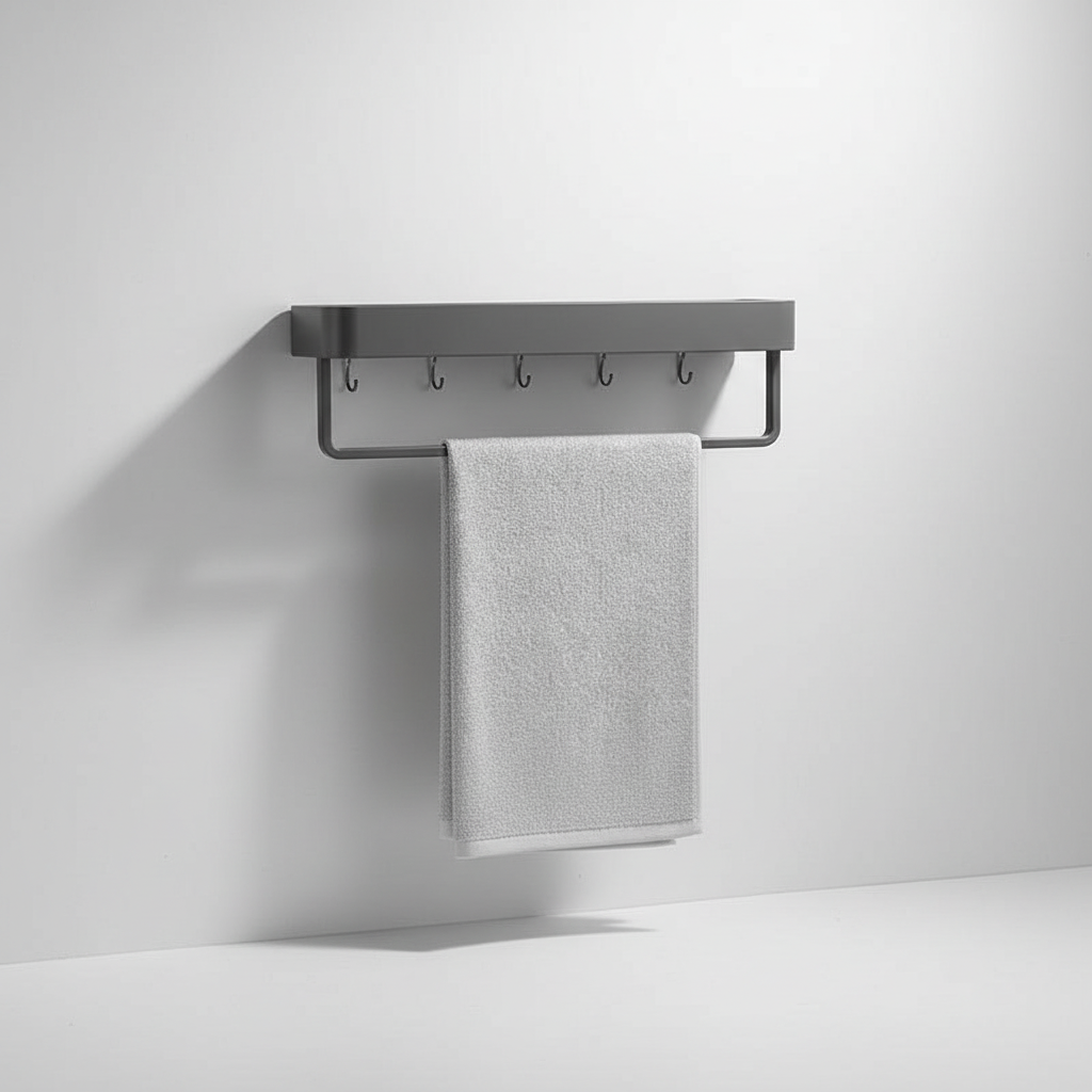 Modern Shelf - Matt Grey Finish – Home Organization, Space-Saving