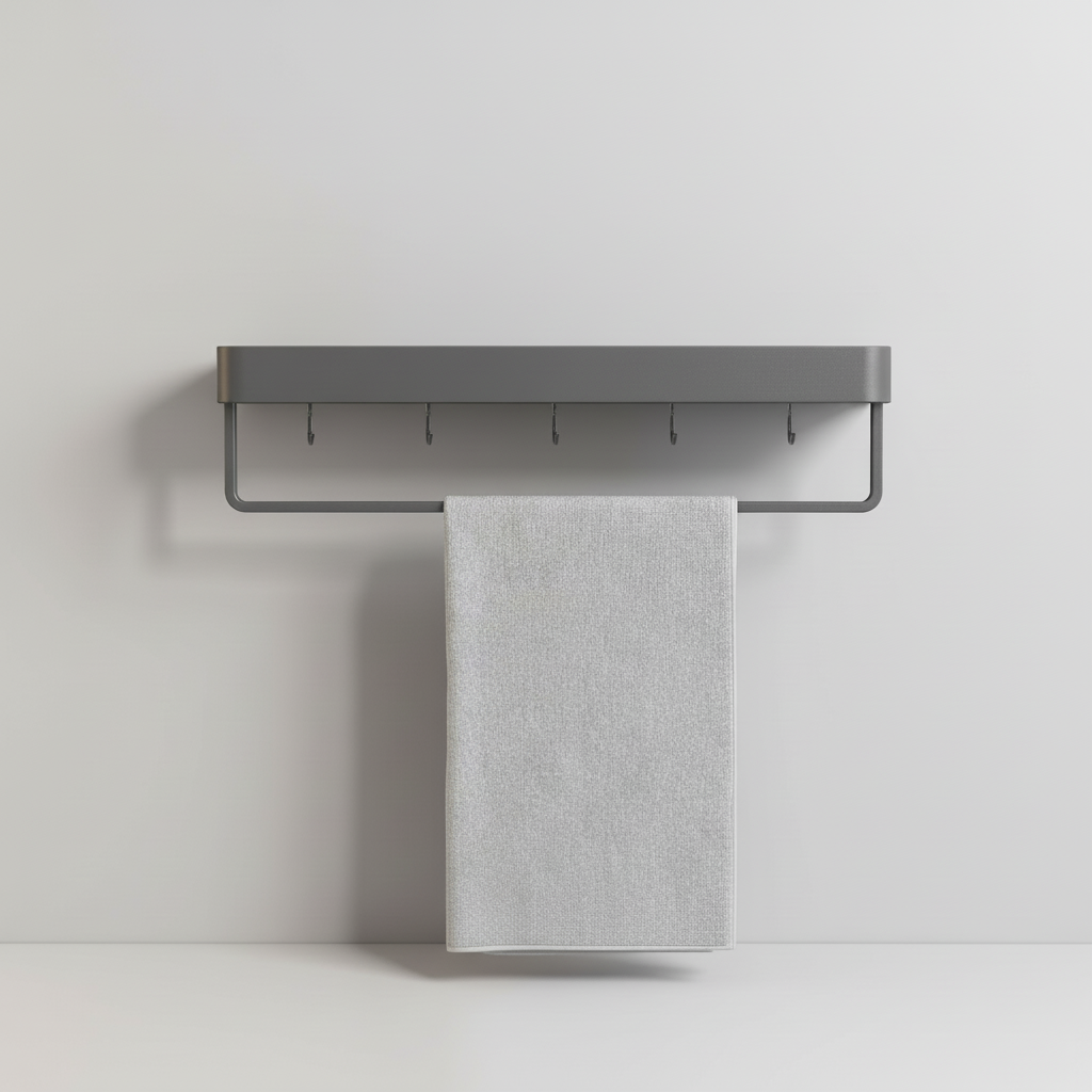 Modern Shelf - Matt Grey Finish – Home Organization, Space-Saving