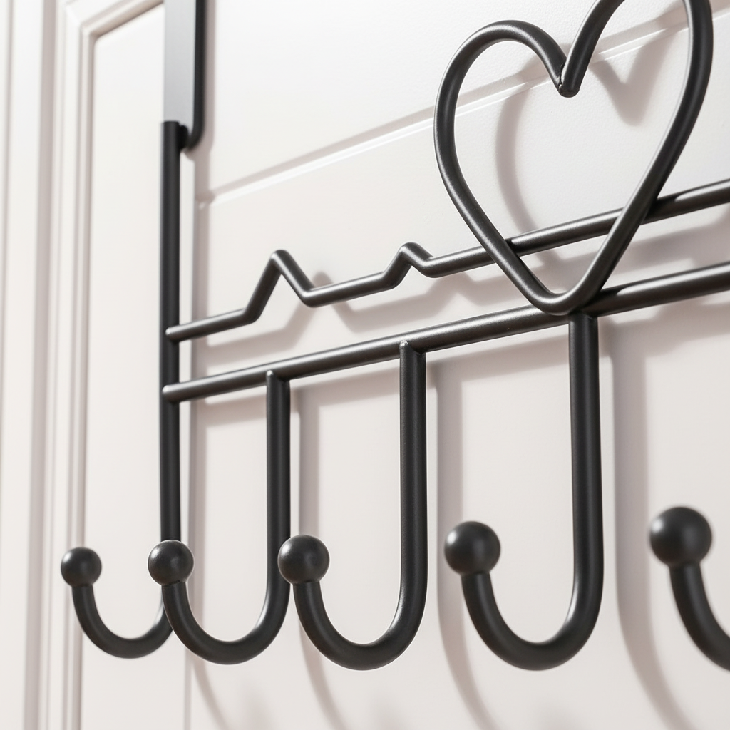 OverMount Metal Wardrobe Hook for Door Hanging – Space-Saving, Home Organization