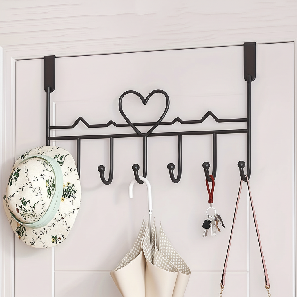 OverMount Metal Wardrobe Hook for Door Hanging – Space-Saving, Home Organization
