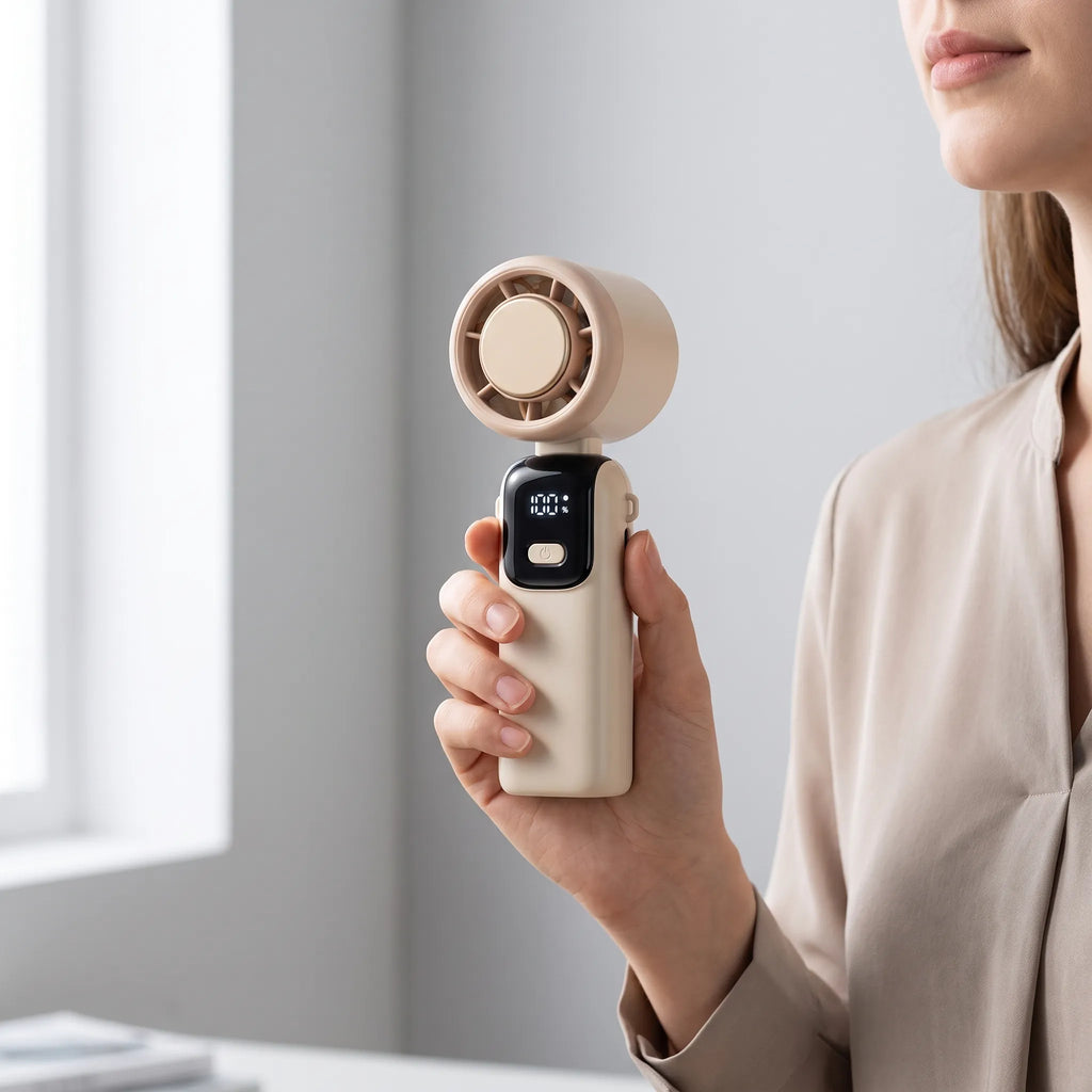 Portable Handheld Fan – Compact, Lightweight – Travel, Home Office