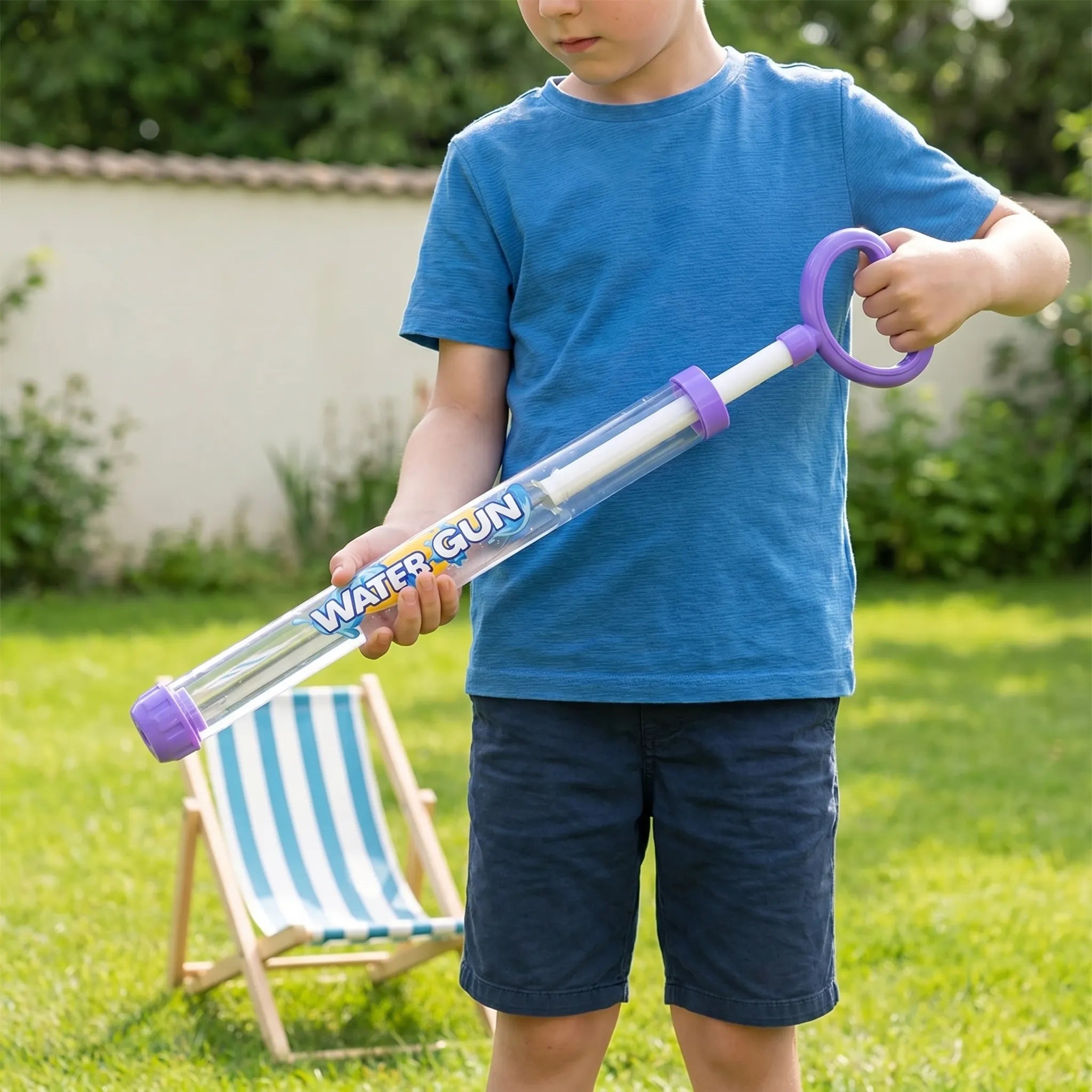Pull-Action Water Shooter Set – Outdoor Fun, Pool Games