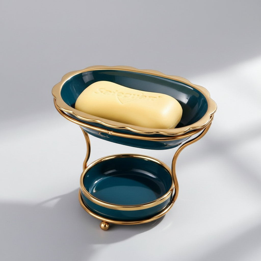 Raised Soap Dish Porcelain – Elegant Bathroom Storage, Home Decor