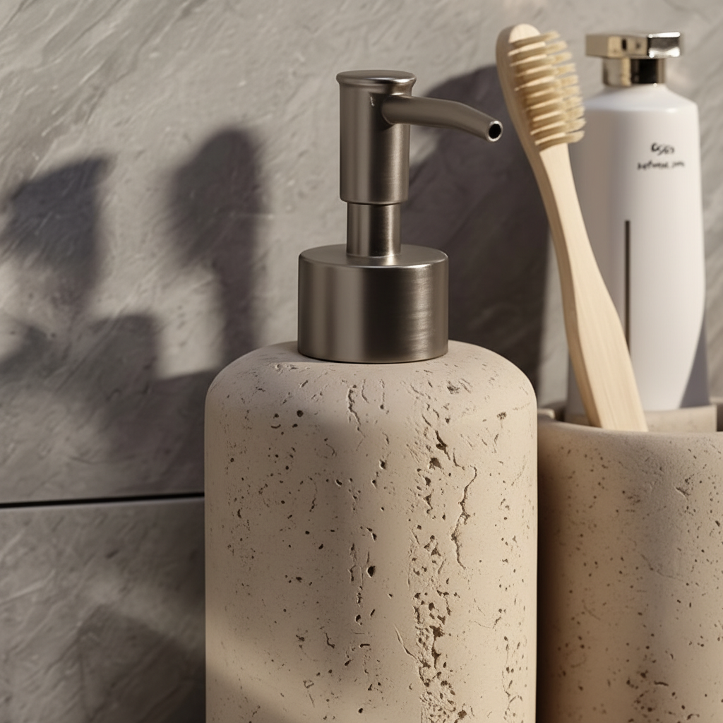 Resin Soap Dispenser with Stainless Steel Pump – Kitchen, Home Decor