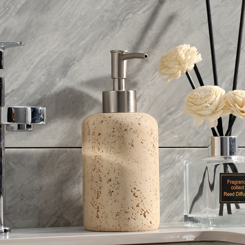 Resin Soap Dispenser with Stainless Steel Pump – Kitchen, Home Decor