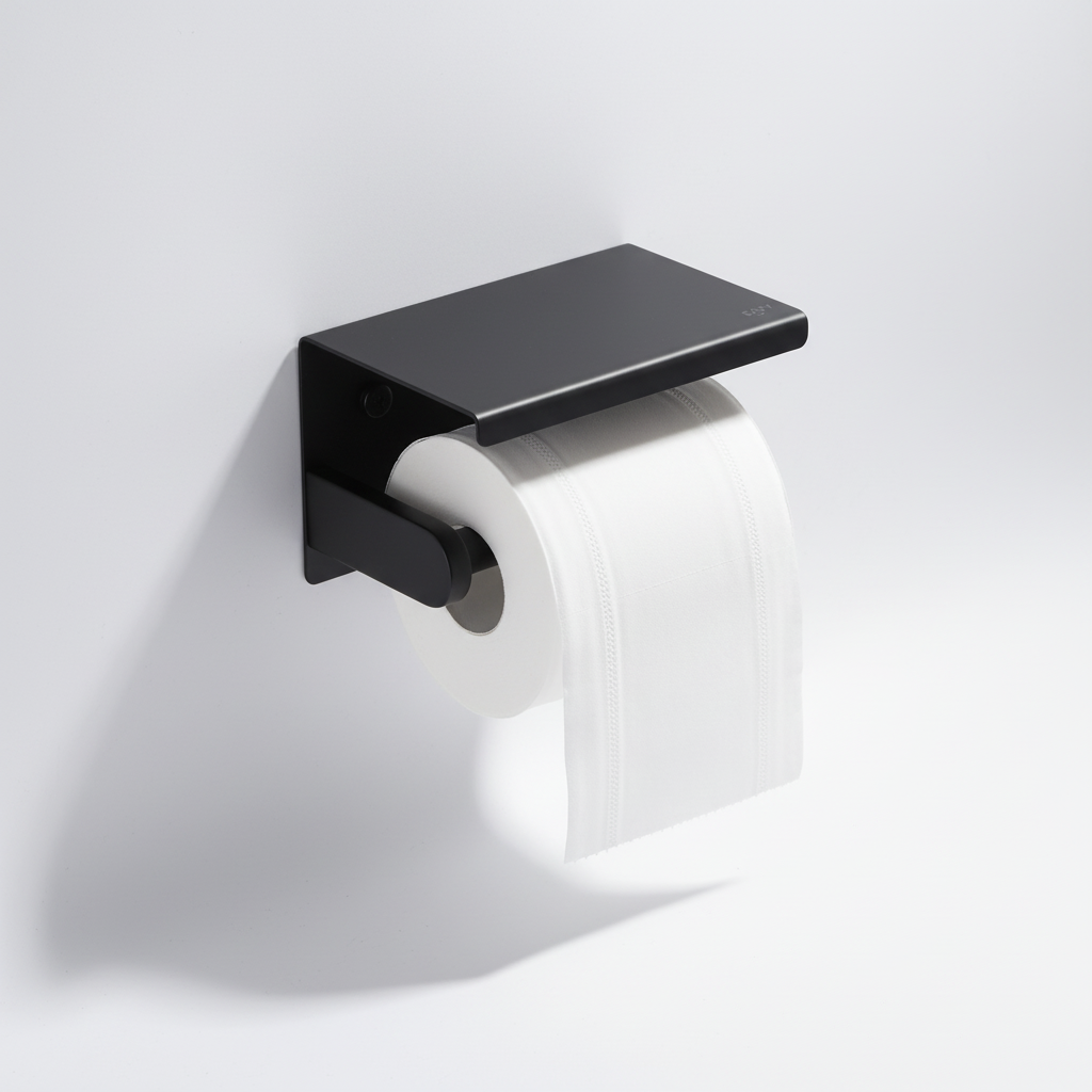 Slim Wall-Mounted Toilet Holder – Space-Saving, Home Organization
