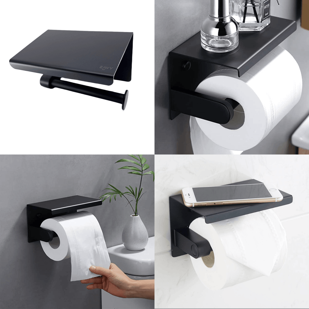 Slim Wall-Mounted Toilet Holder – Space-Saving, Home Organization