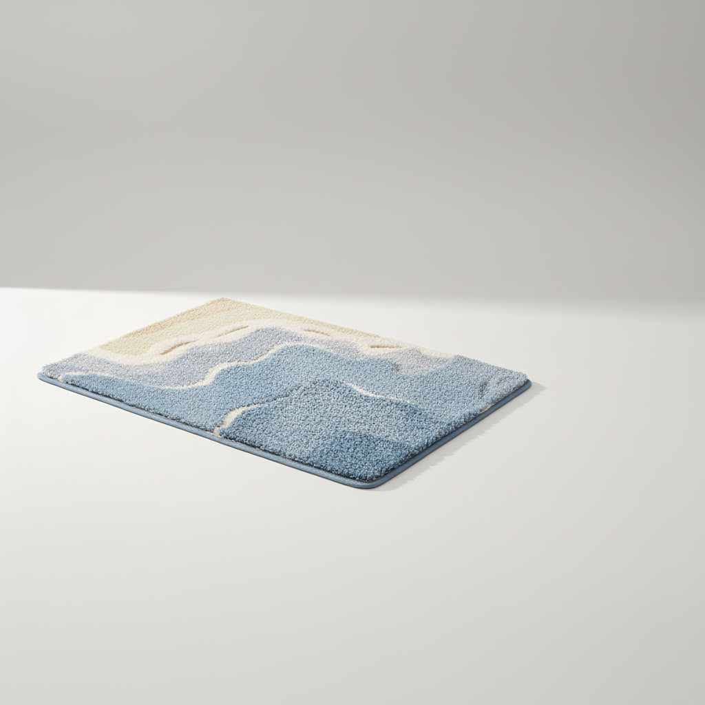 Soft Plush Bathroom Floor Mat – Cozy Home Decor, Non-Slip Design