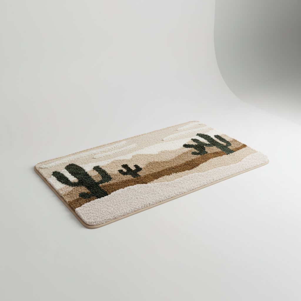 Soft Plush Bathroom Floor Mat – Cozy Home Decor, Non-Slip Design