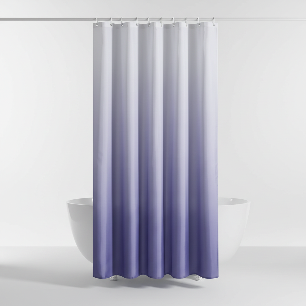 Thickened Polyester Shower Curtain in Aqua – Bathroom, Home Decor