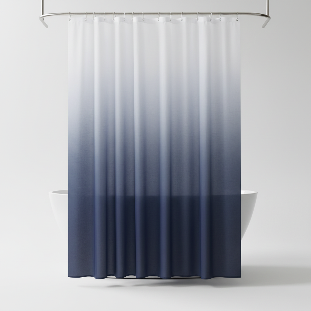 Thickened Polyester Shower Curtain in Aqua – Bathroom, Home Decor