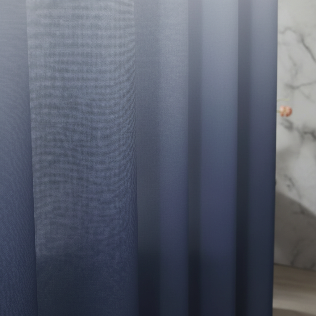 Thickened Polyester Shower Curtain in Aqua – Bathroom, Home Decor