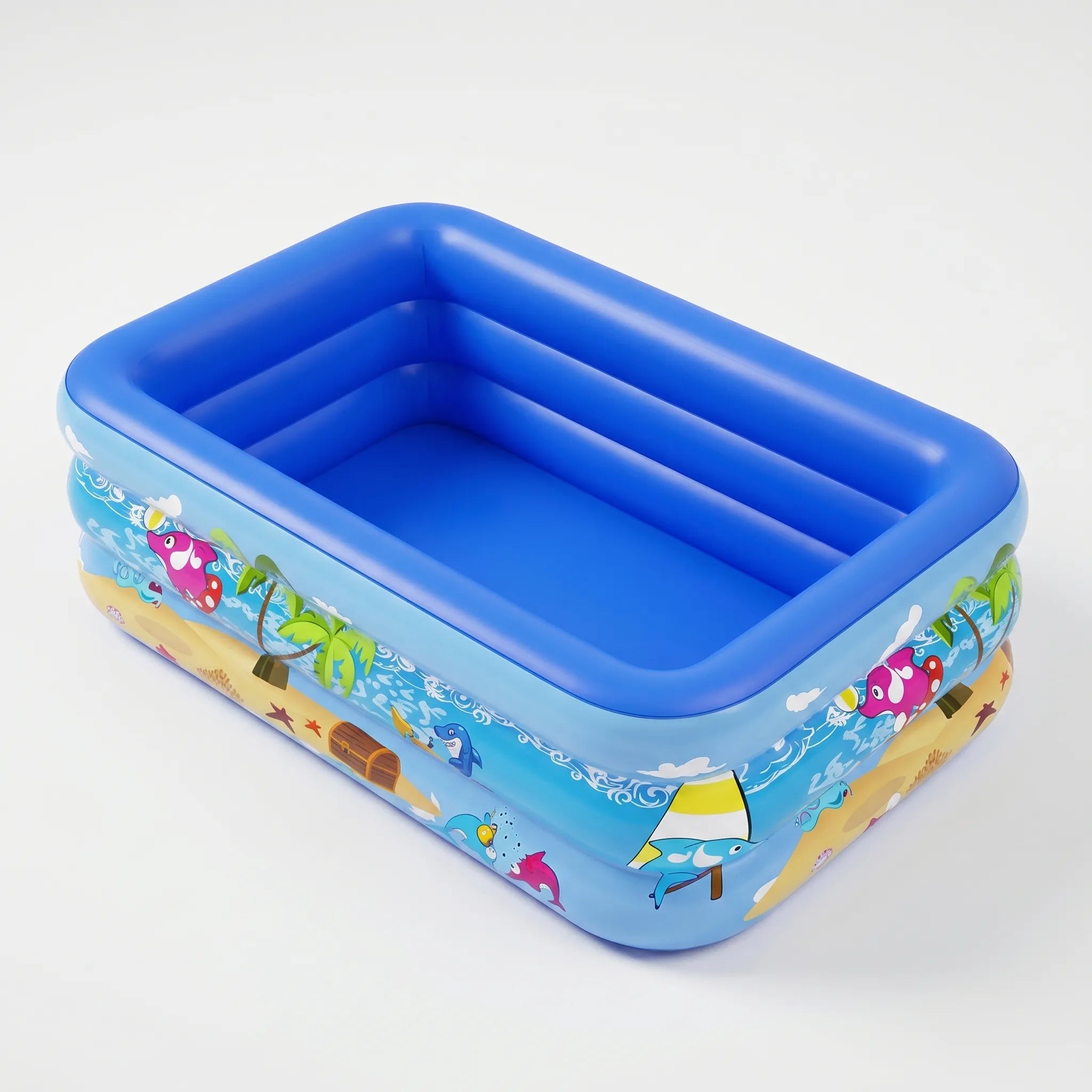Three-Tier Inflatable Pool – Summer Fun, Backyard Relaxation