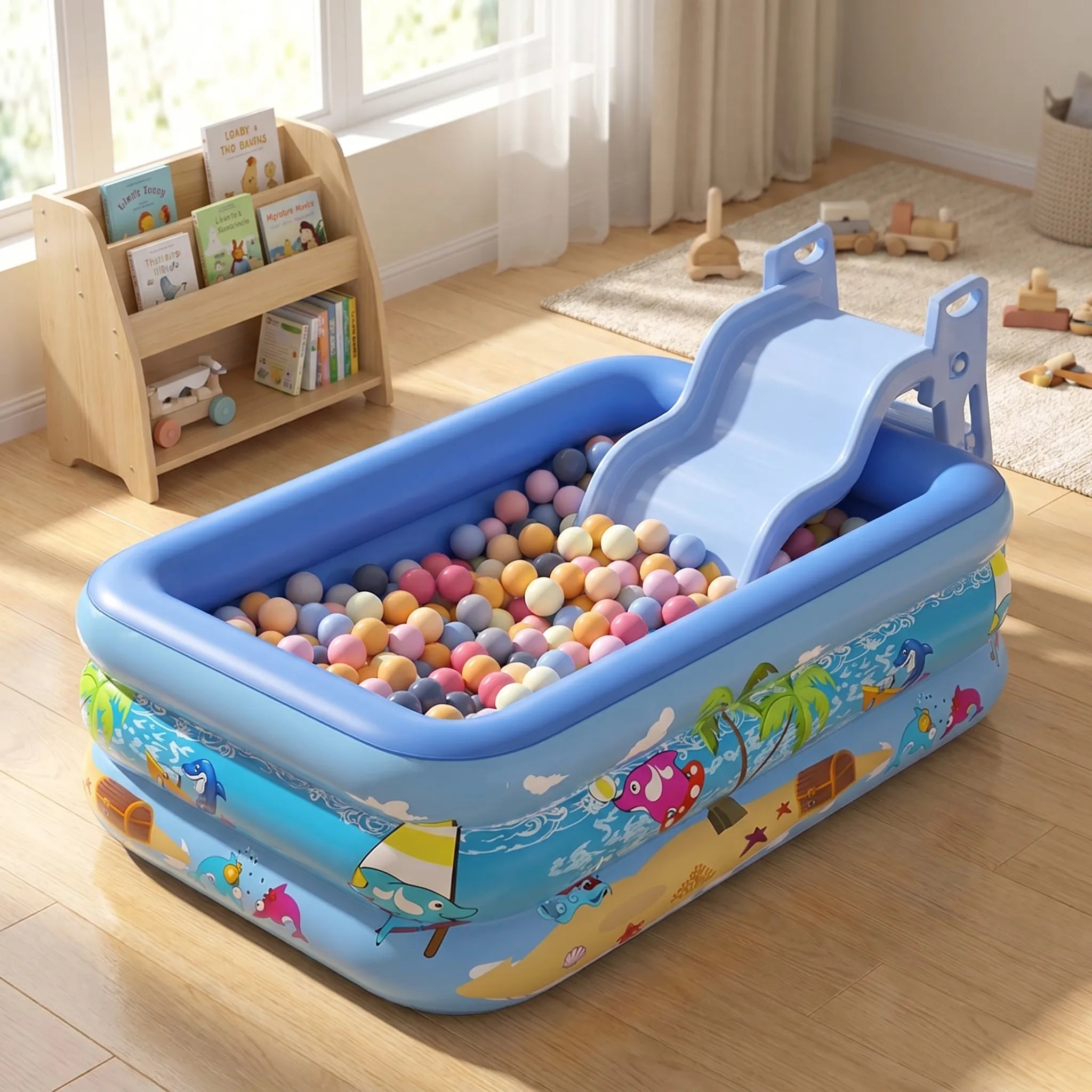 Three-Tier Inflatable Pool – Summer Fun, Backyard Relaxation