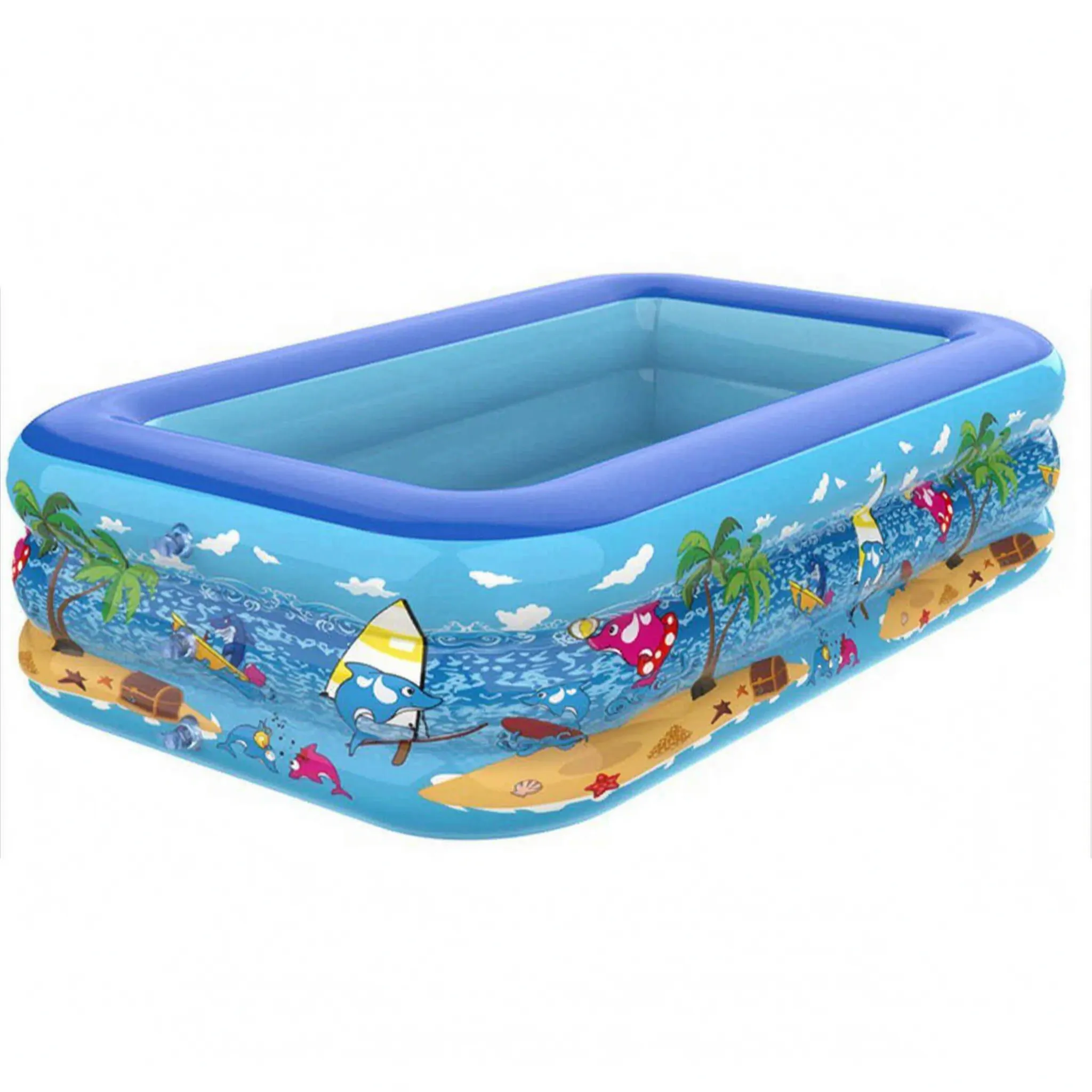 Three-Tier Inflatable Pool – Summer Fun, Backyard Relaxation