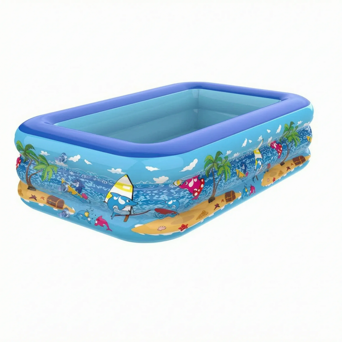 Three-Tier Inflatable Pool – Summer Fun, Backyard Relaxation