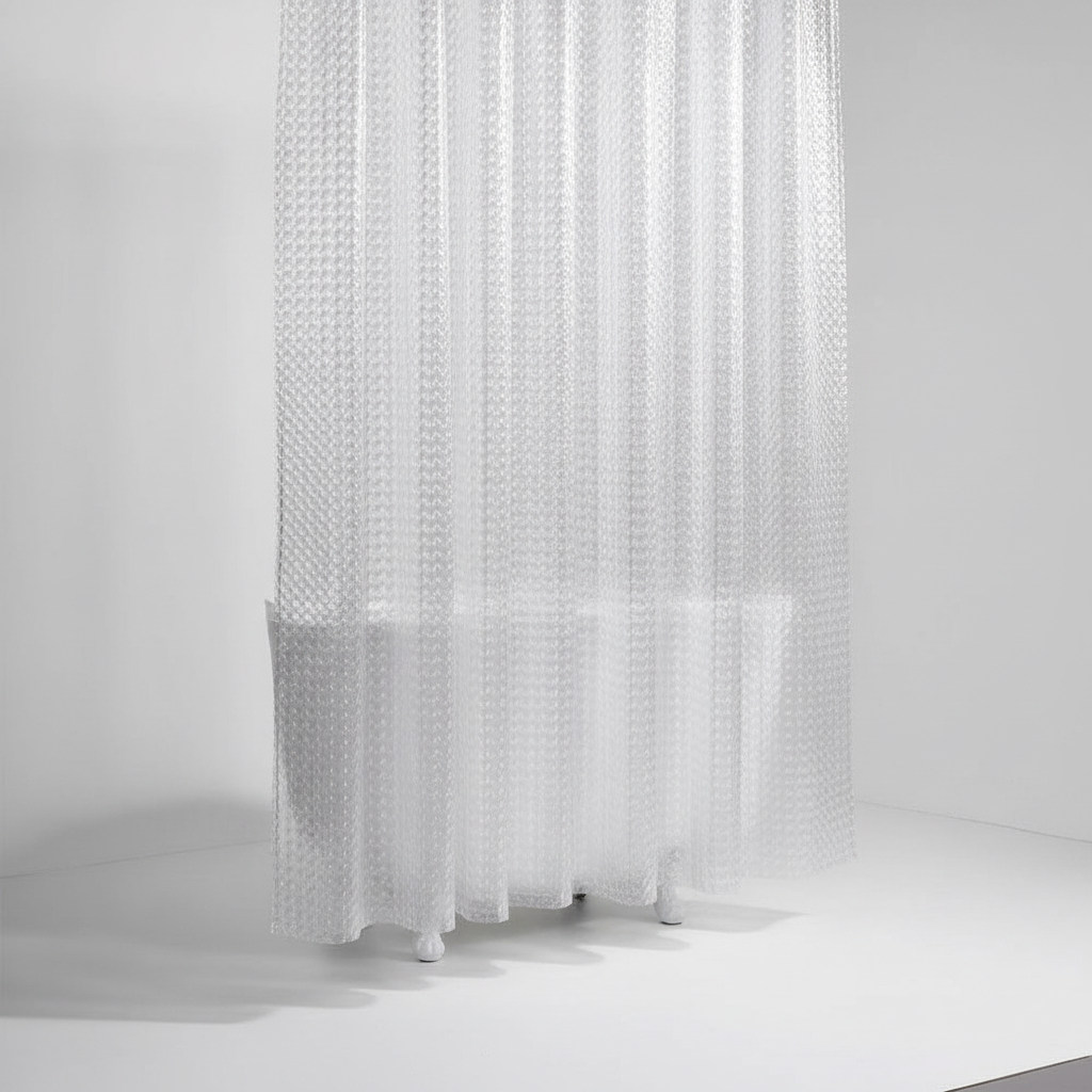 Transparent Shower Curtain EVA – Bathroom, Home Décor