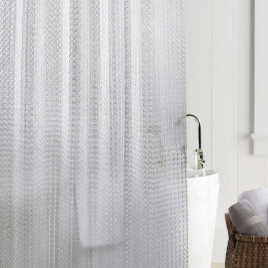 Transparent Shower Curtain EVA – Bathroom, Home Décor