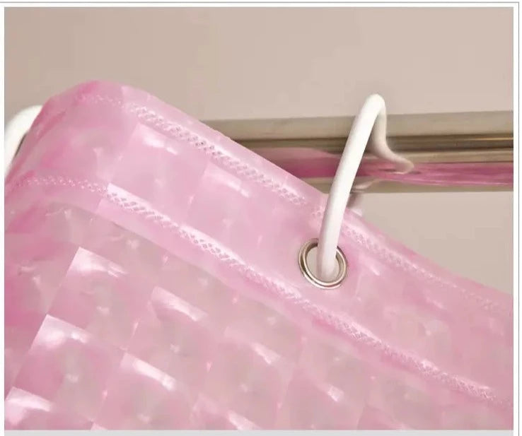Transparent Shower Curtain EVA – Bathroom, Home Décor