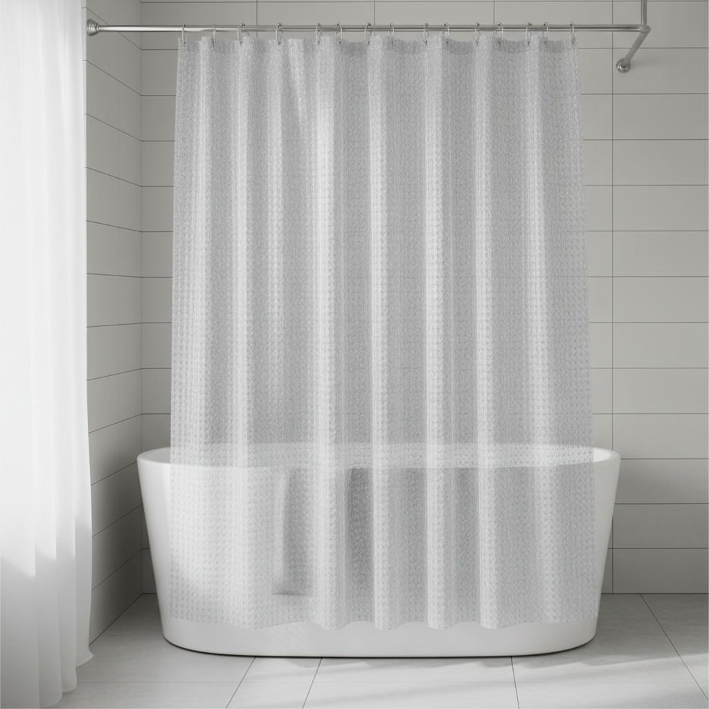 Transparent Shower Curtain EVA – Bathroom, Home Décor