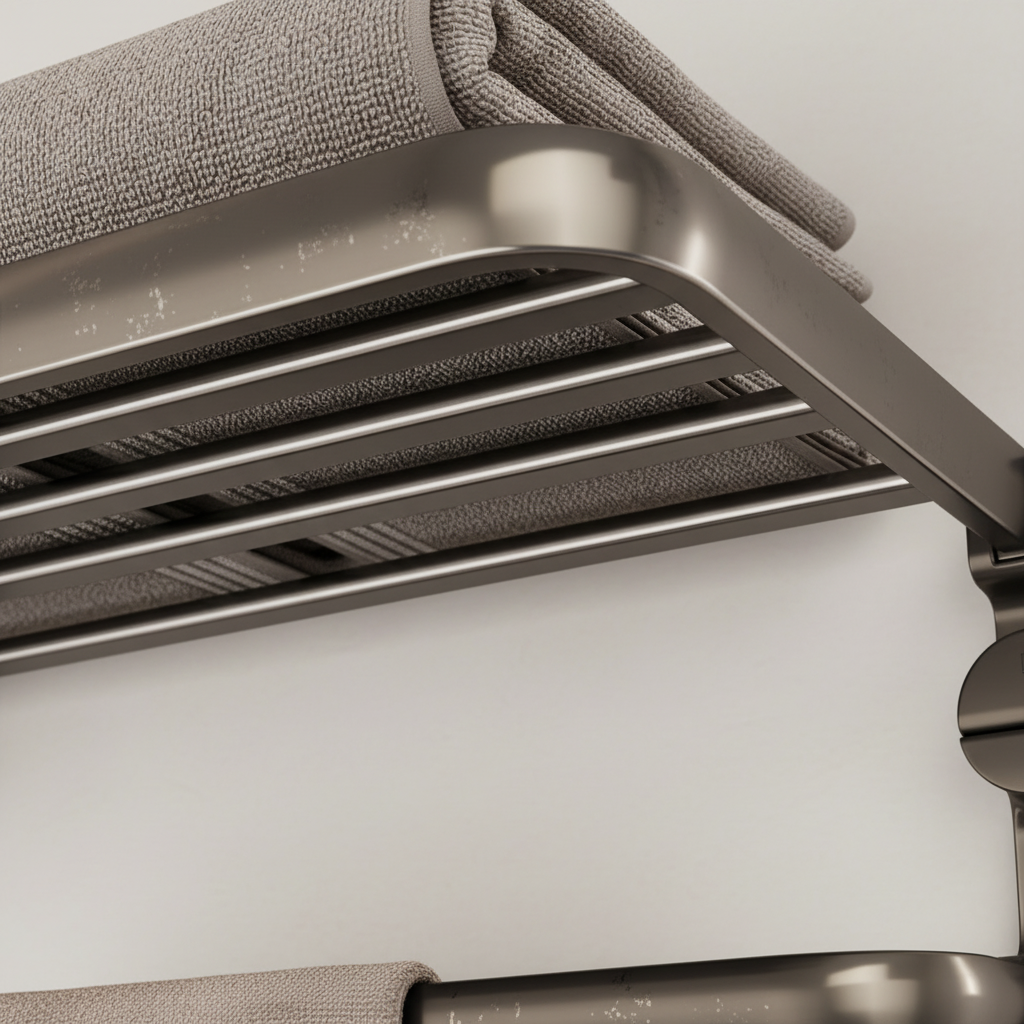 Wall-Mounted Towel Shelf – Space-Saving, Home Organization