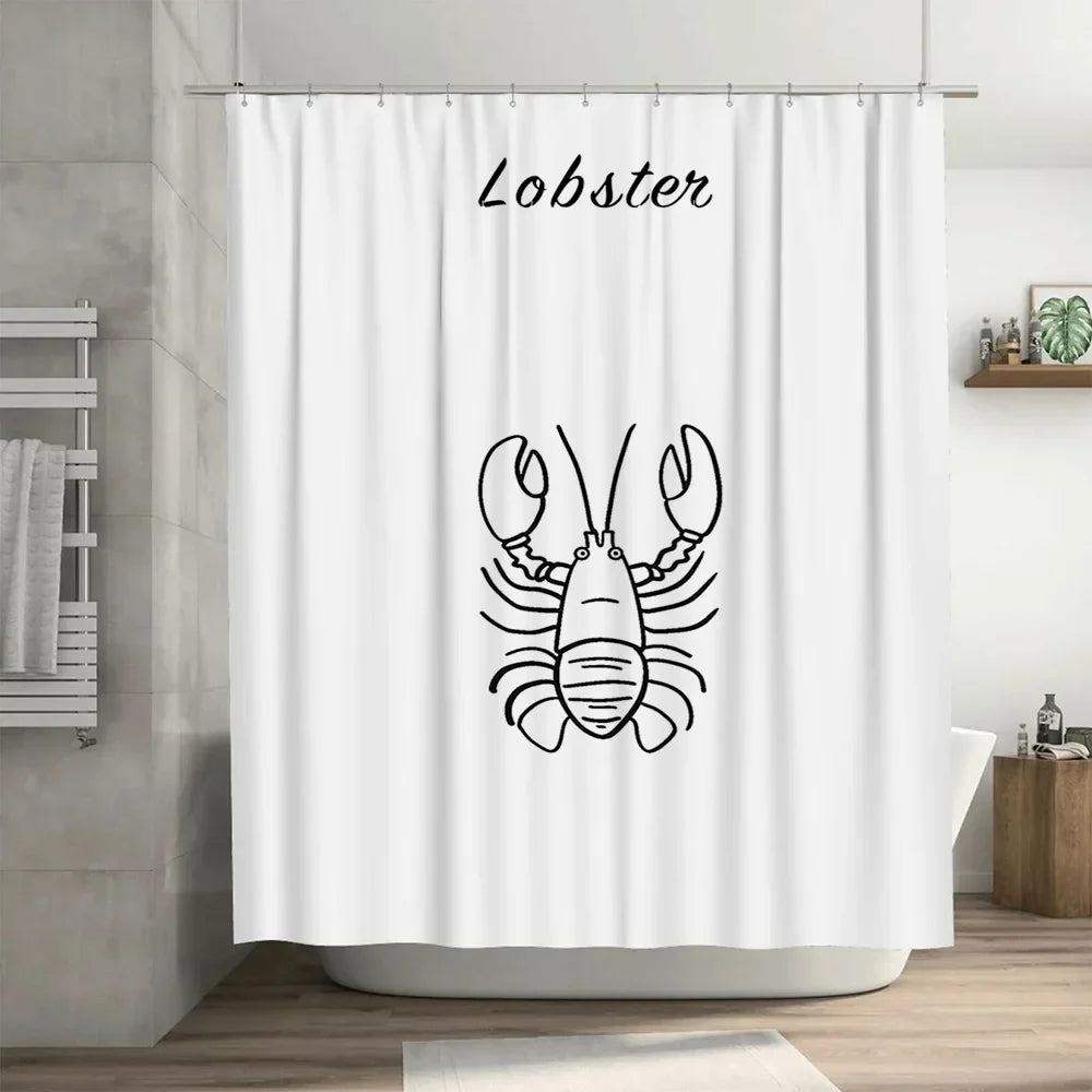 Water-Repellent Shower Curtain – Bathroom, Home Decor